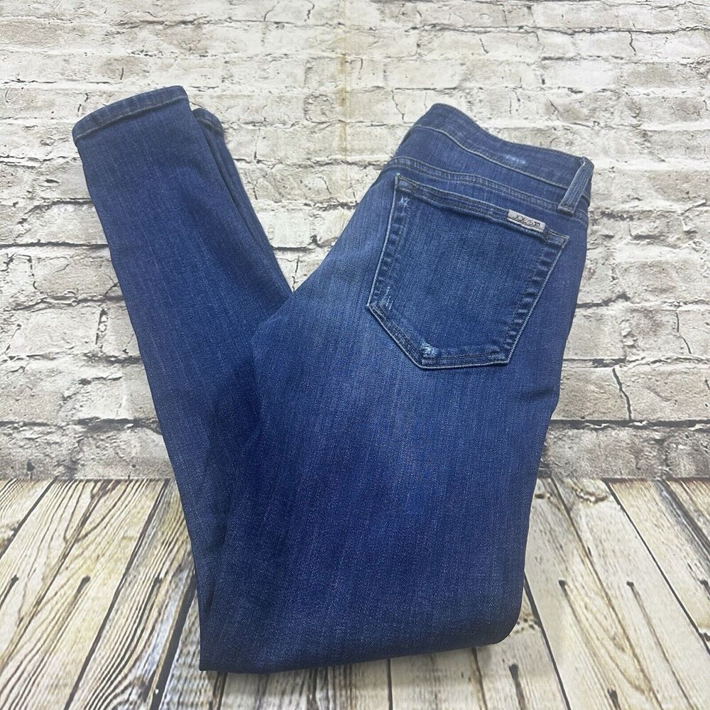Joe's Jeans Women's 26 Blue Mid Rise Curvy Skinny Ankle Pants Rockstar - Picture 9 of 13